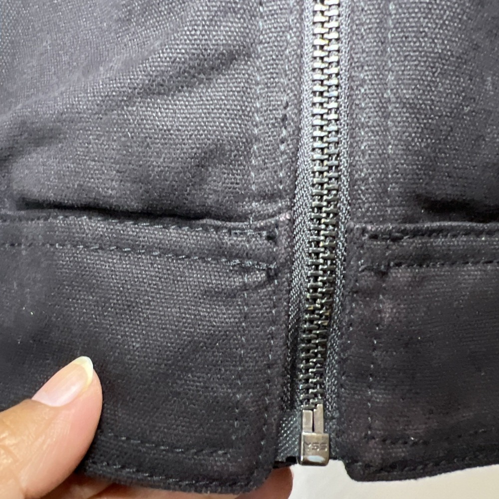 Wolverine Vest Men XLarge Black Canvas Fleece Lined Outdoor Workwear Pockets - Picture 5 of 16